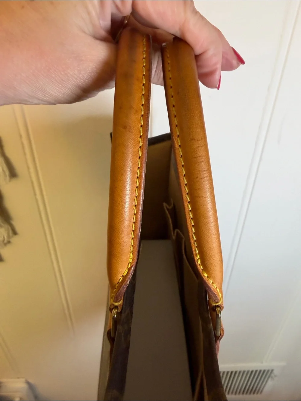 Louis Vuitton Sac Plat Monogram Tote Bag | Made in France | Vintage LV Shopper - Picture 10 of 16